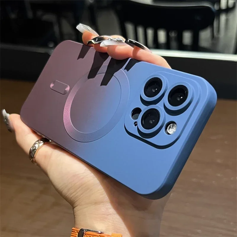 Luxury Gradient Color For Magsafe Wireless Charging Case