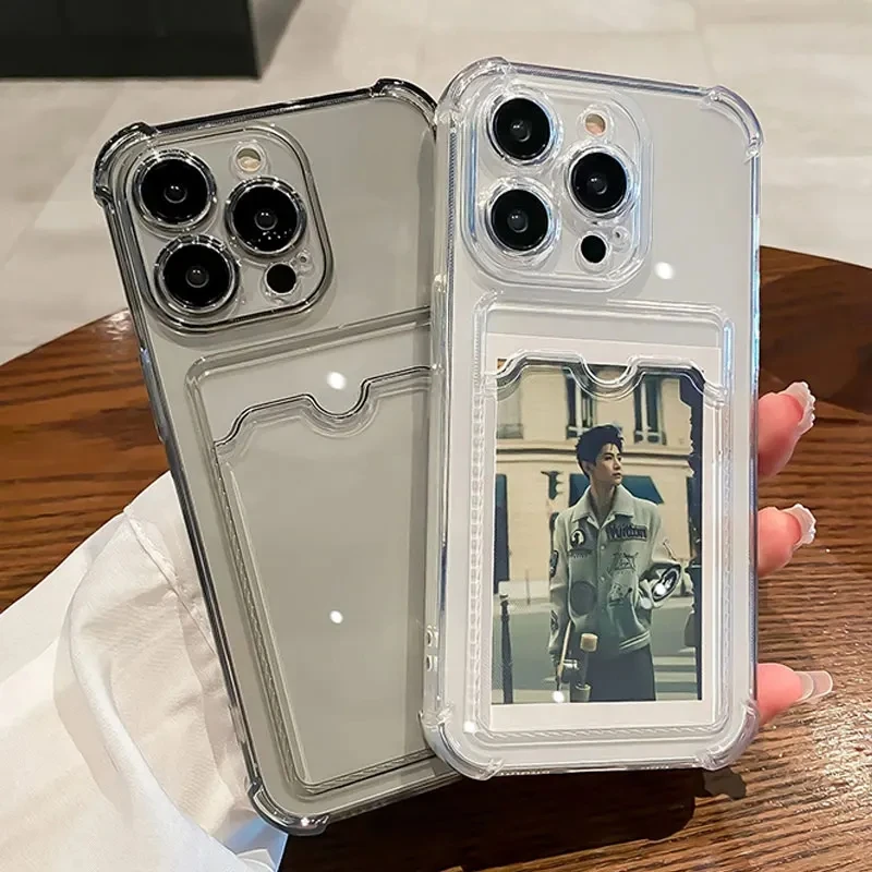 Transparent Card Slot Bag Holder Case