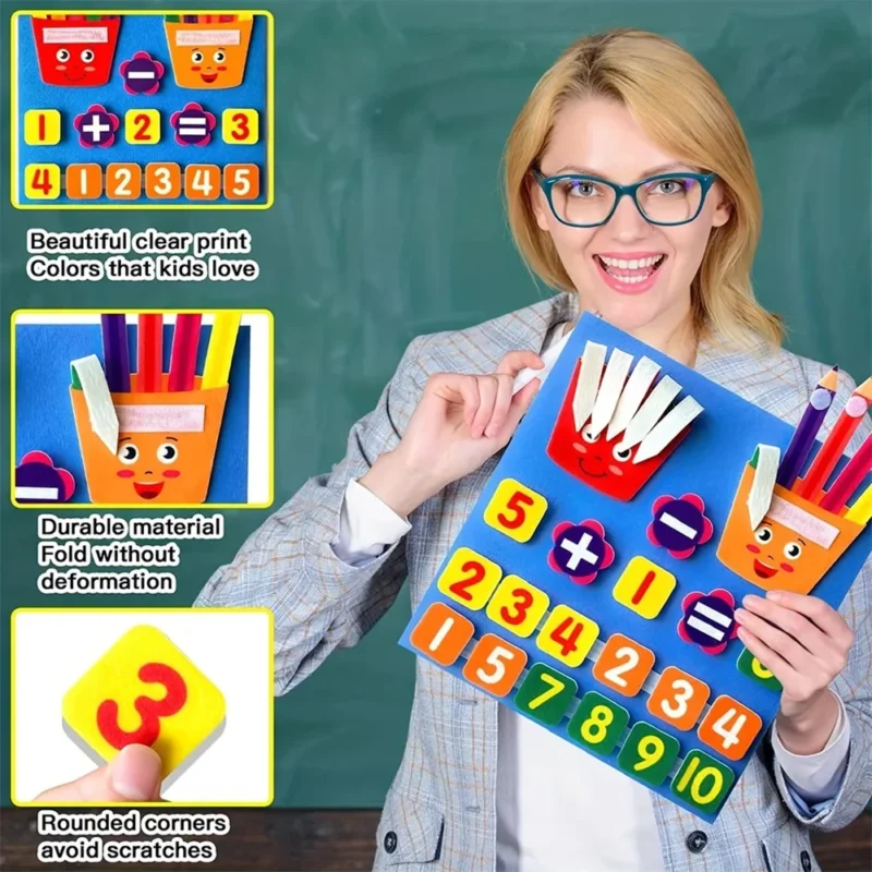 Felt Learning Board Children Toy