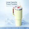 Large Capacity Insulated Tumbler with Handle & Straw