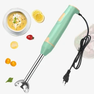 Immersion Hand Blender – 400W Electric Stick Mixer with 304 Stainless Steel Blades – Ergonomic Handheld Food Grinder for Smoothies, Sauces, Purees & Soup – EU/US Plug