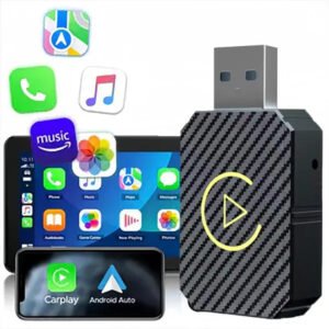 2 In 1 Wireless Apple CarPlay Adapter, For Both Apple And Android,converts Wired To Wireless, Suitable For Factory Wired CarPlay Cars From 2017