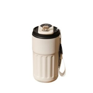 Smart Digital Thermal Coffee Bottle, 450ml, Stainless Steel
