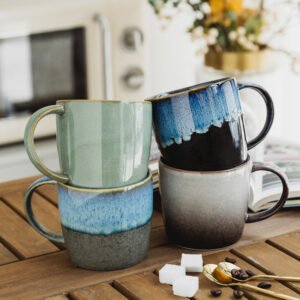 Dasouq Retro Kiln-Changed Ceramic Coffee Mug, 400ml