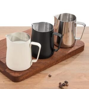 Stainless Steel Pitcher Pointed Thickened Frothing Pitcher Household Milk Cylinder