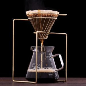 Dasouq Stainless Steel V60 Coffee Dripper Stand, 304 Steel