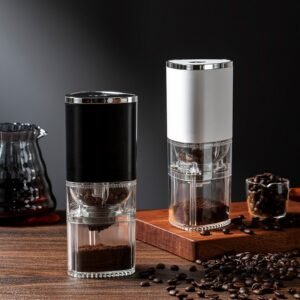 Electric Coffee Grinder, USB Rechargeable, Portable