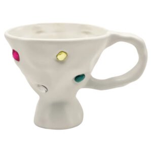 Dasouq Heart-Shaped Ceramic Coffee Mug, 300ml