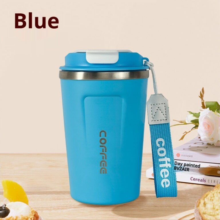 Double-Layer Vacuum Insulated Coffee Cup, 380ml