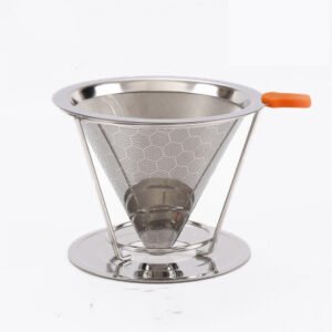 Stainless Steel Pour-Over Coffee Filter Cup